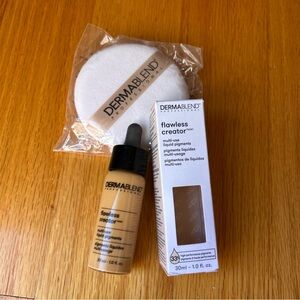 NIB DERMABLEND FLAWLESS CREATOR MULTI-USE LIQUID PIGMENTS • 43W• 1oz/30ml Sponge